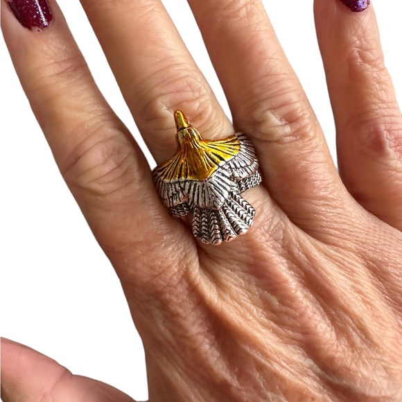 Eagle Design Wrap Ring - Picture 1 of 7